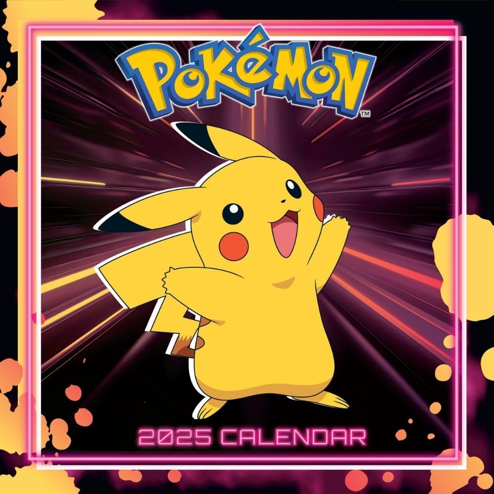 2025 Pokemon - Square Wall Calendar