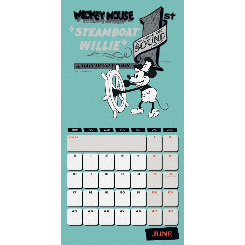 2024 Mickey Mouse Classic - Square Wall Calendar