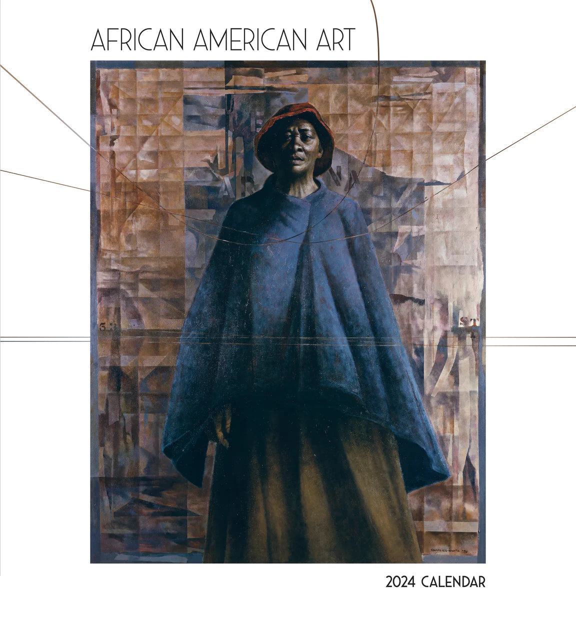 2024 African American Art - Square Wall Calendar
