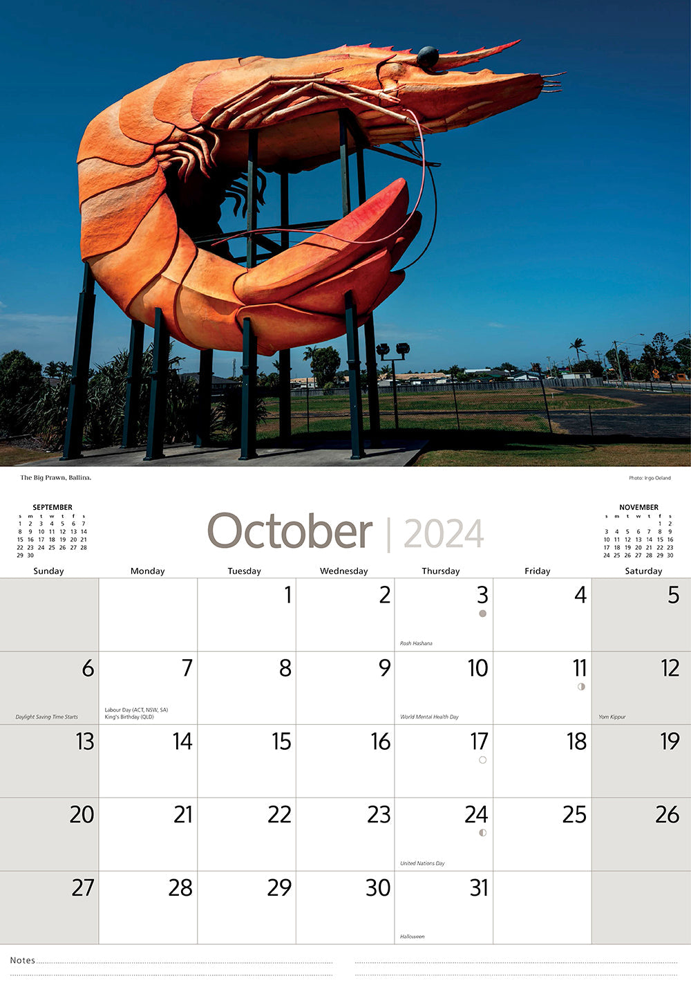 2024 New South Wales (by Artique) Horizontal Wall Calendar