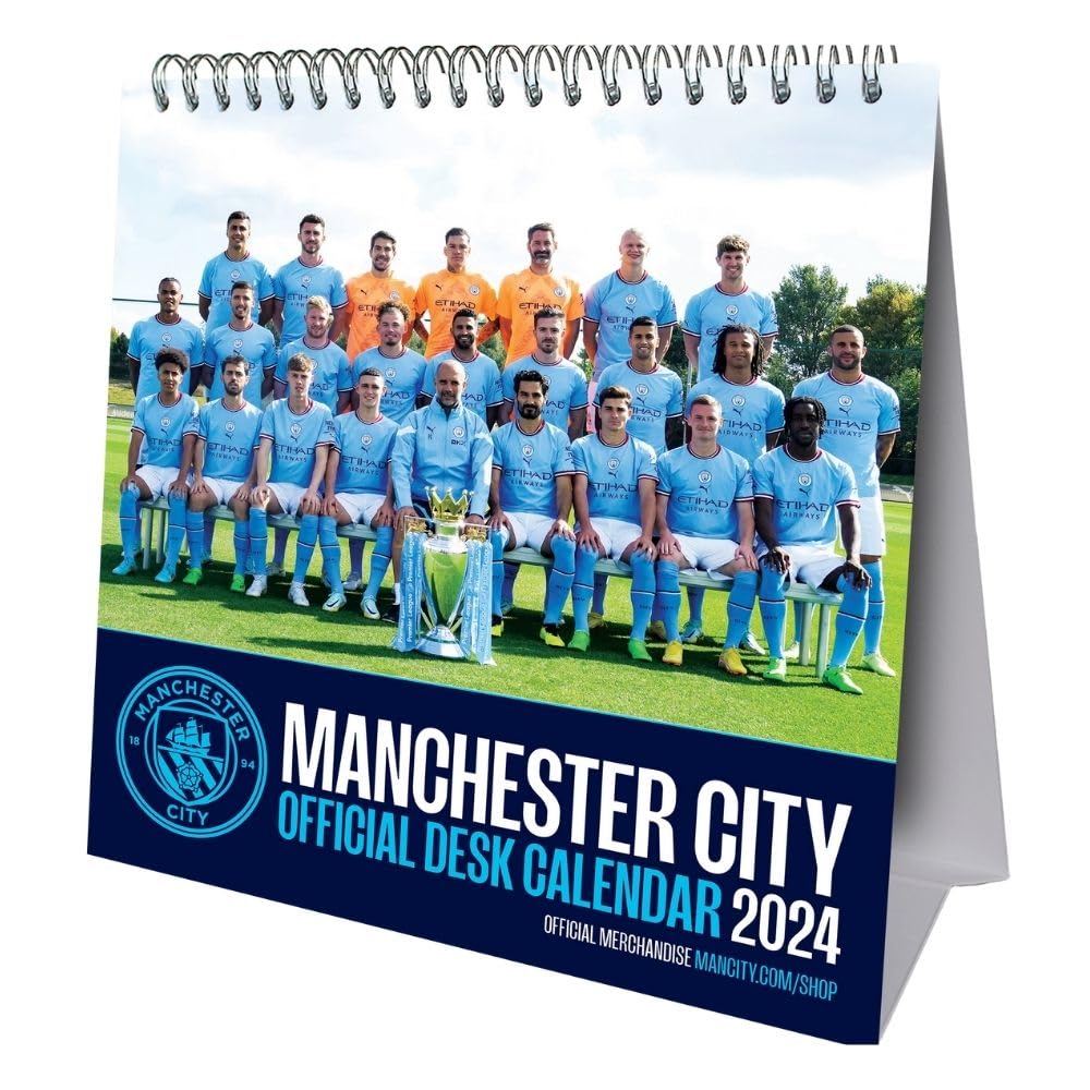 2024 Manchester City FC Desk Easel Calendar