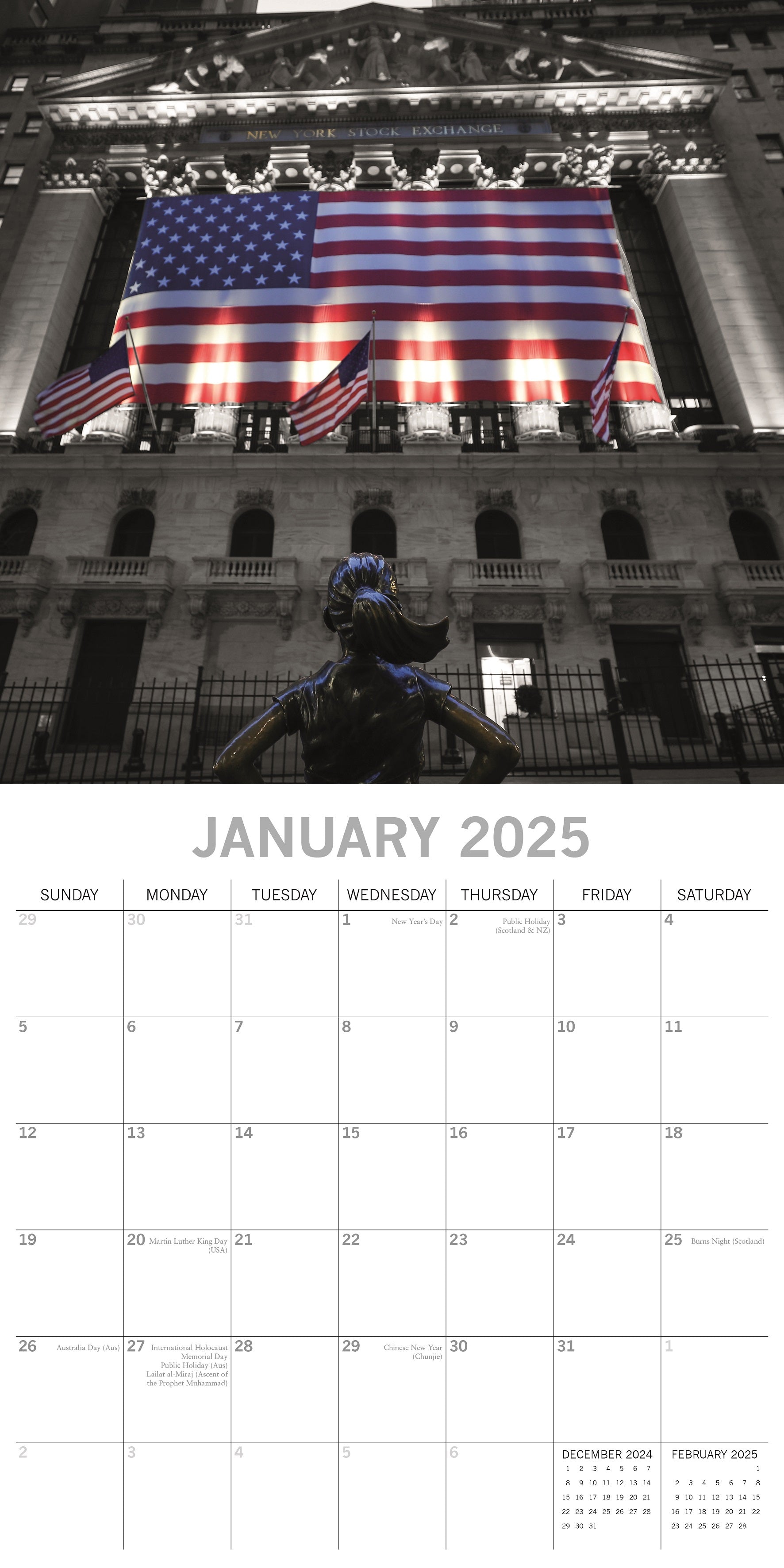 2025 New York Limelight - Square Wall Calendar