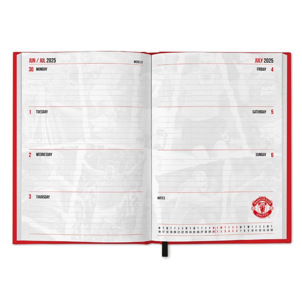 2025 Manchester United Fc - Calendar & Diary Musical Gift Box Set