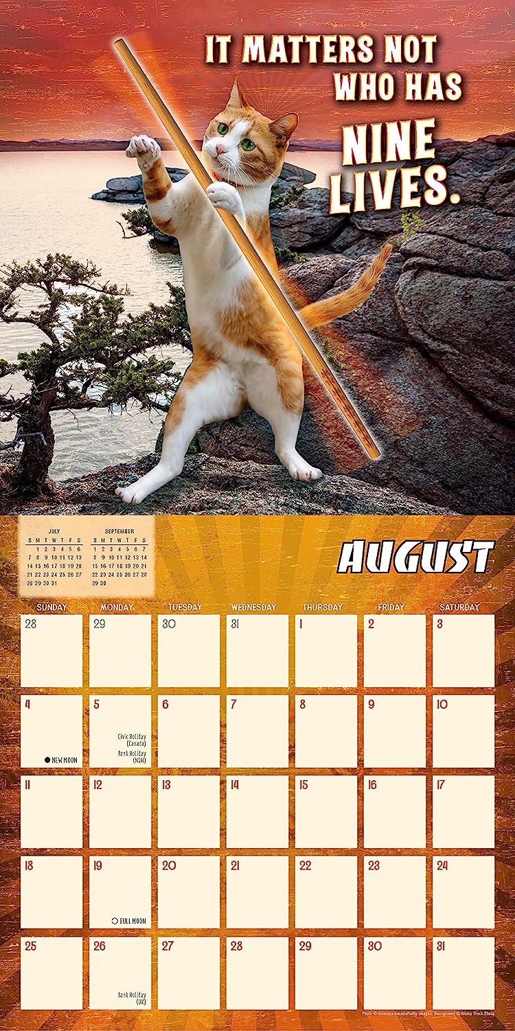 2024 Karate Kat Square Wall Calendar