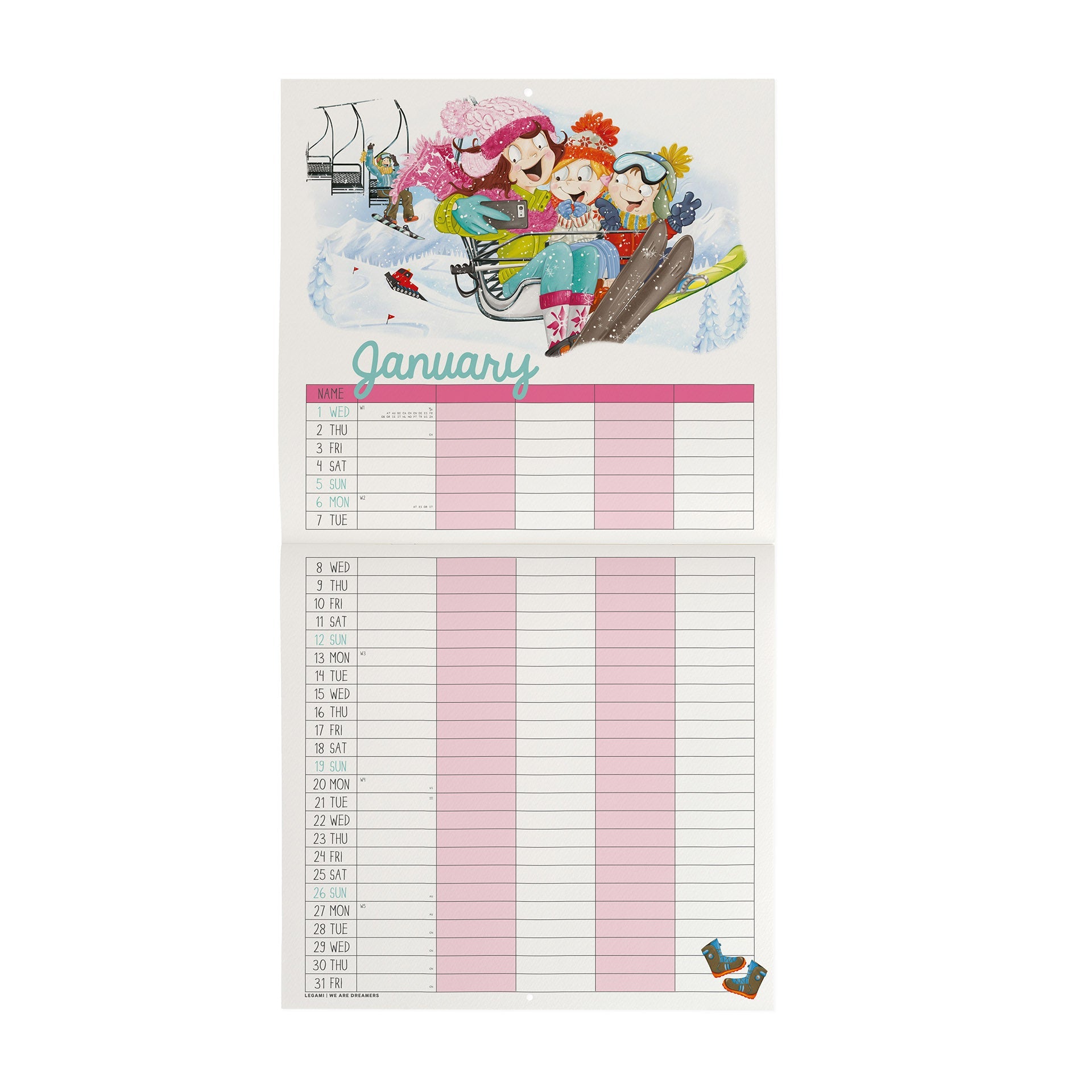 2025 Super Mum Square Wall Calendar