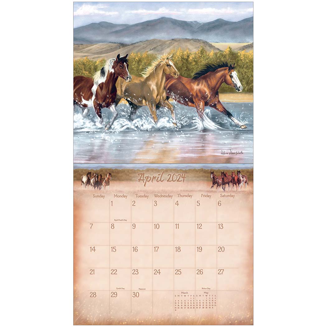 2024 Legacy Horses Deluxe Wall Calendar Animals & Wildlife