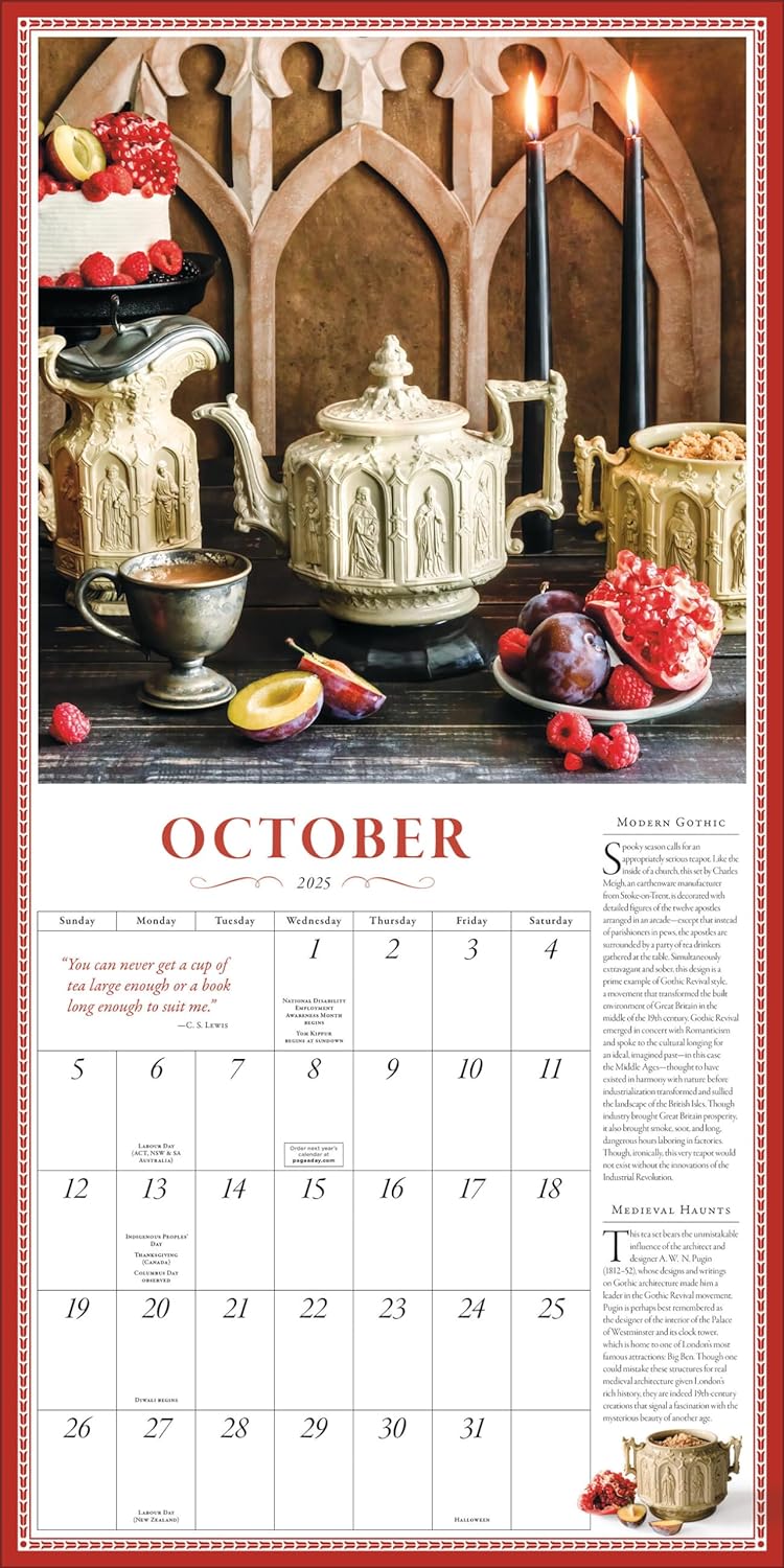 2025 The Collectible Teapot - Square Wall Calendar