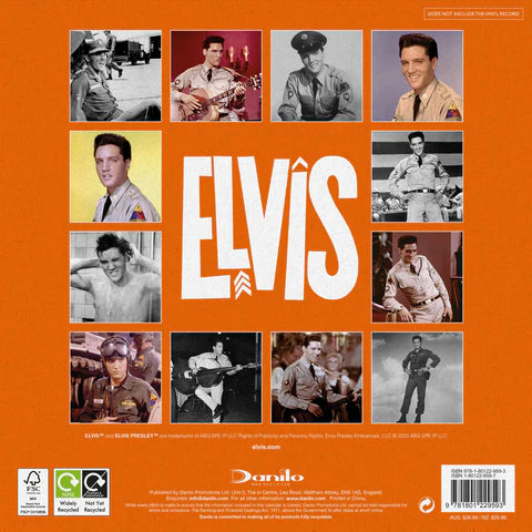 2024 Elvis Collector's Edition Record Sleeve - Square Wall Calendar