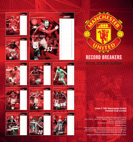 2024 Manchester United FC - Desk Easel Calendar  SOLD OUT