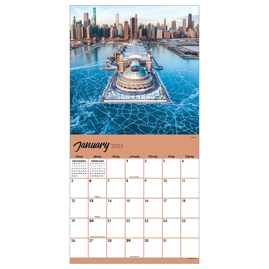 2025 Chicago by TF - Square Wall Calendar