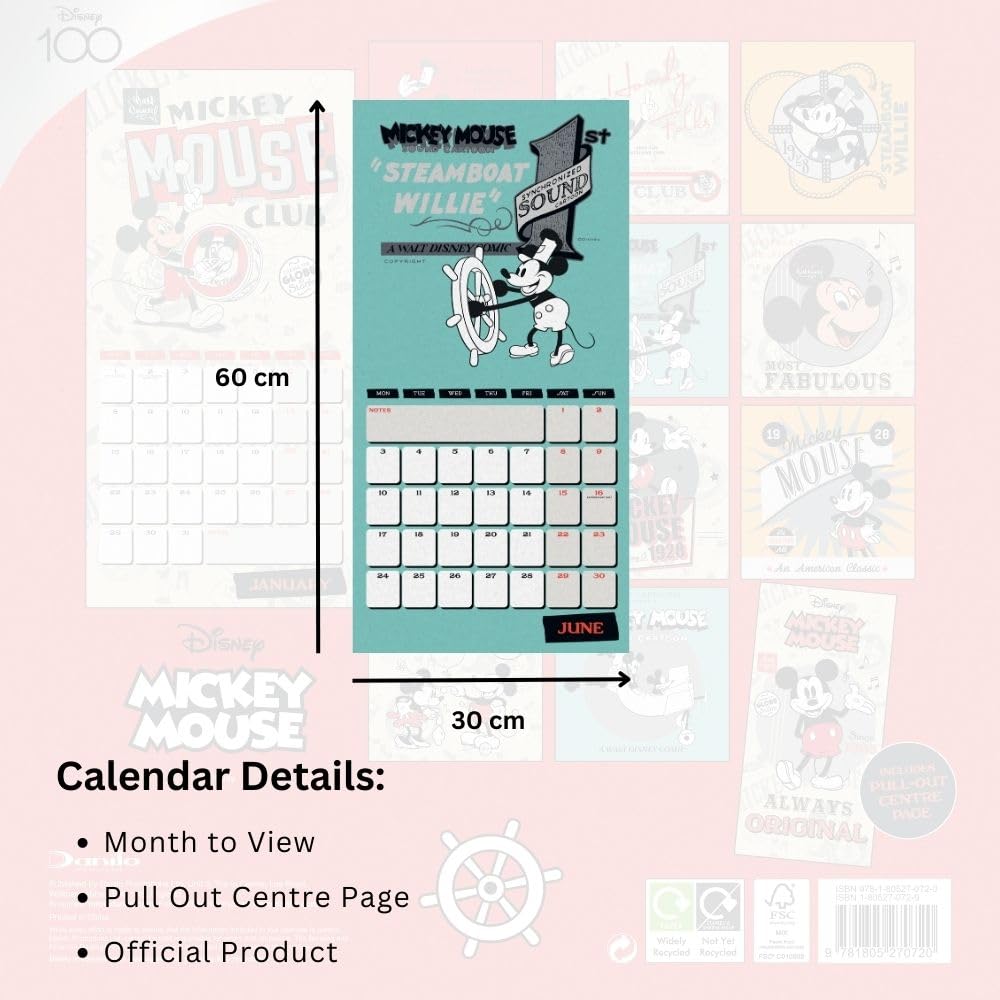 2024 Mickey Mouse Classic - Square Wall Calendar  SOLD OUT