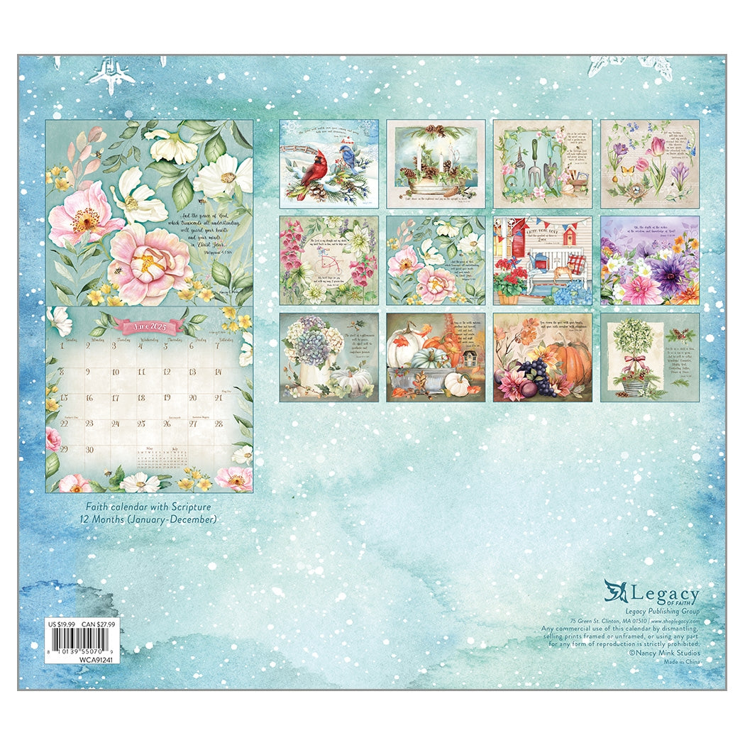 2025 Legacy Faithful Heart And Home - Deluxe Wall Calendar