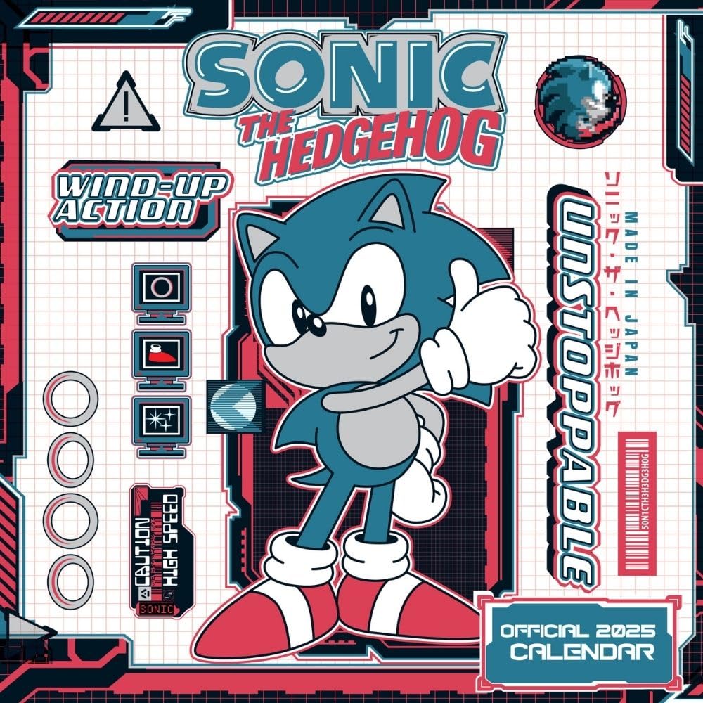 2025 Sonic The Hedgehog - Square Wall Calendar