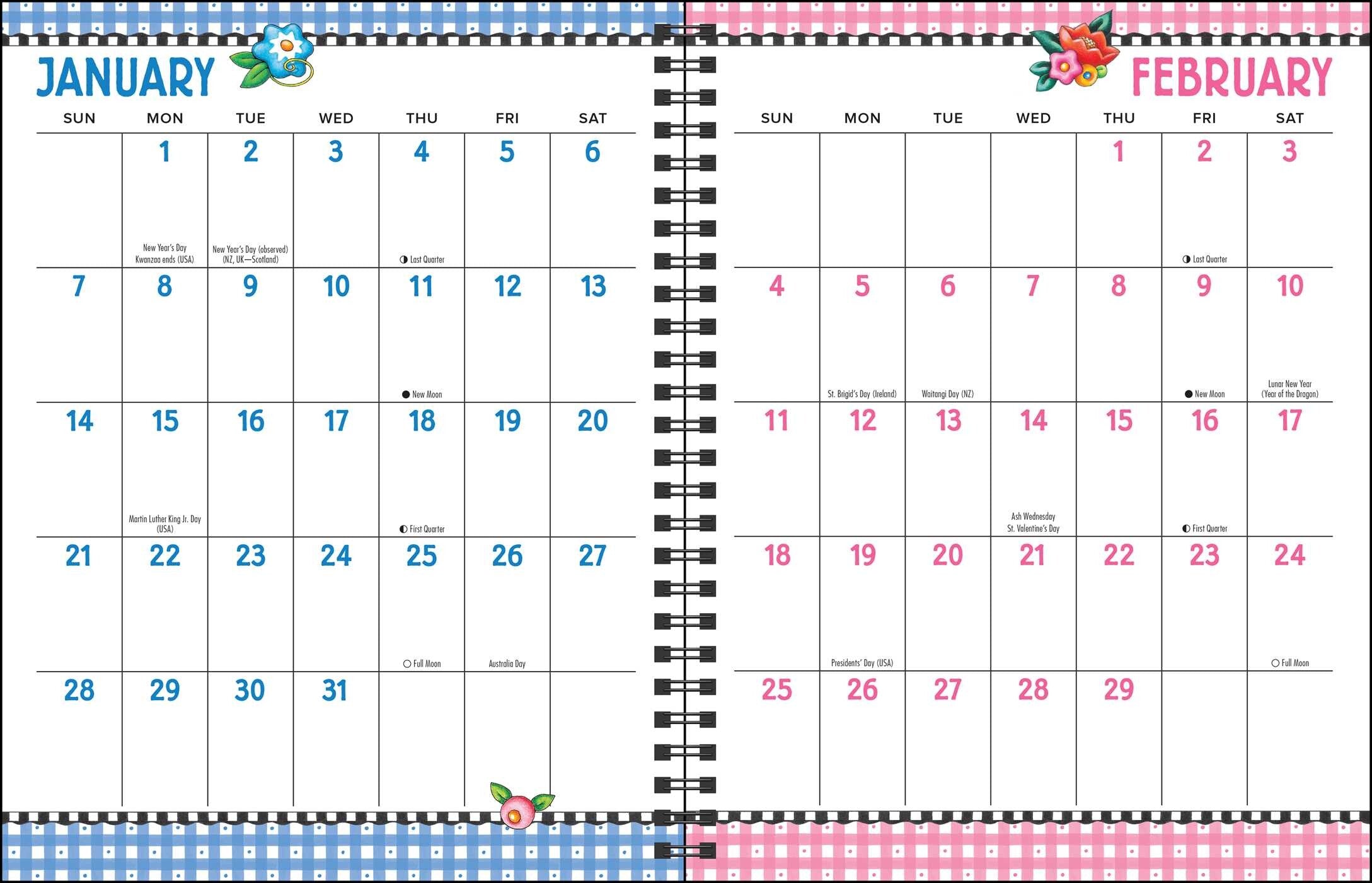 2024 Mary Engelbreit's - Monthly Weekly Diary/Planner
