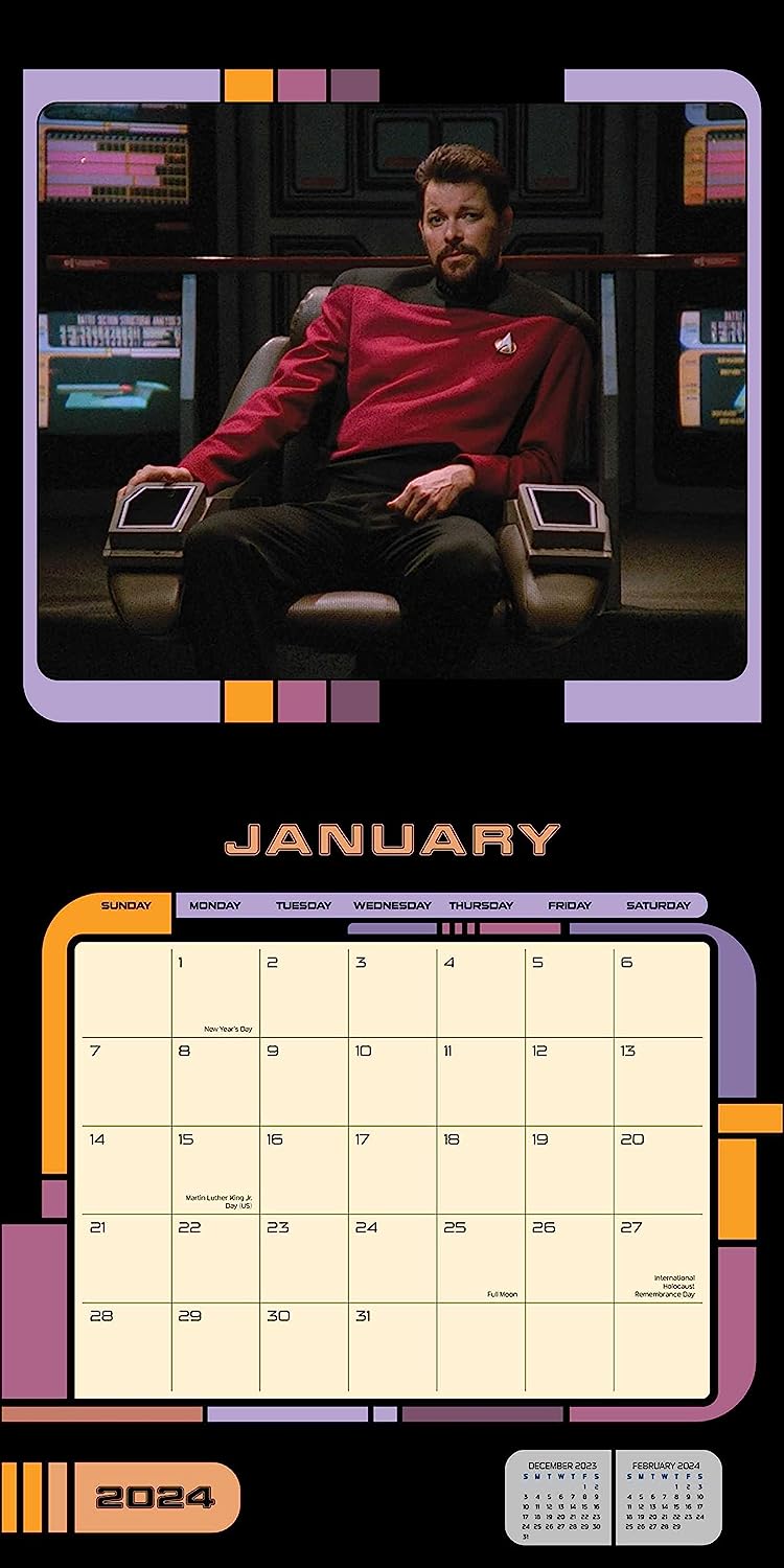 2024 Star Trek: The Next Generation - Square Wall Calendar  SOLD OUT