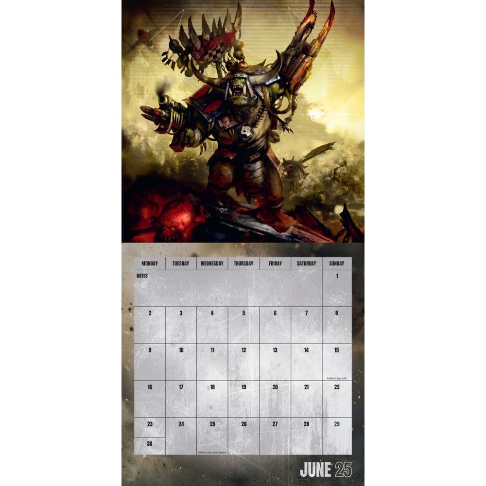 2025 Warhammer - Square Wall Calendar