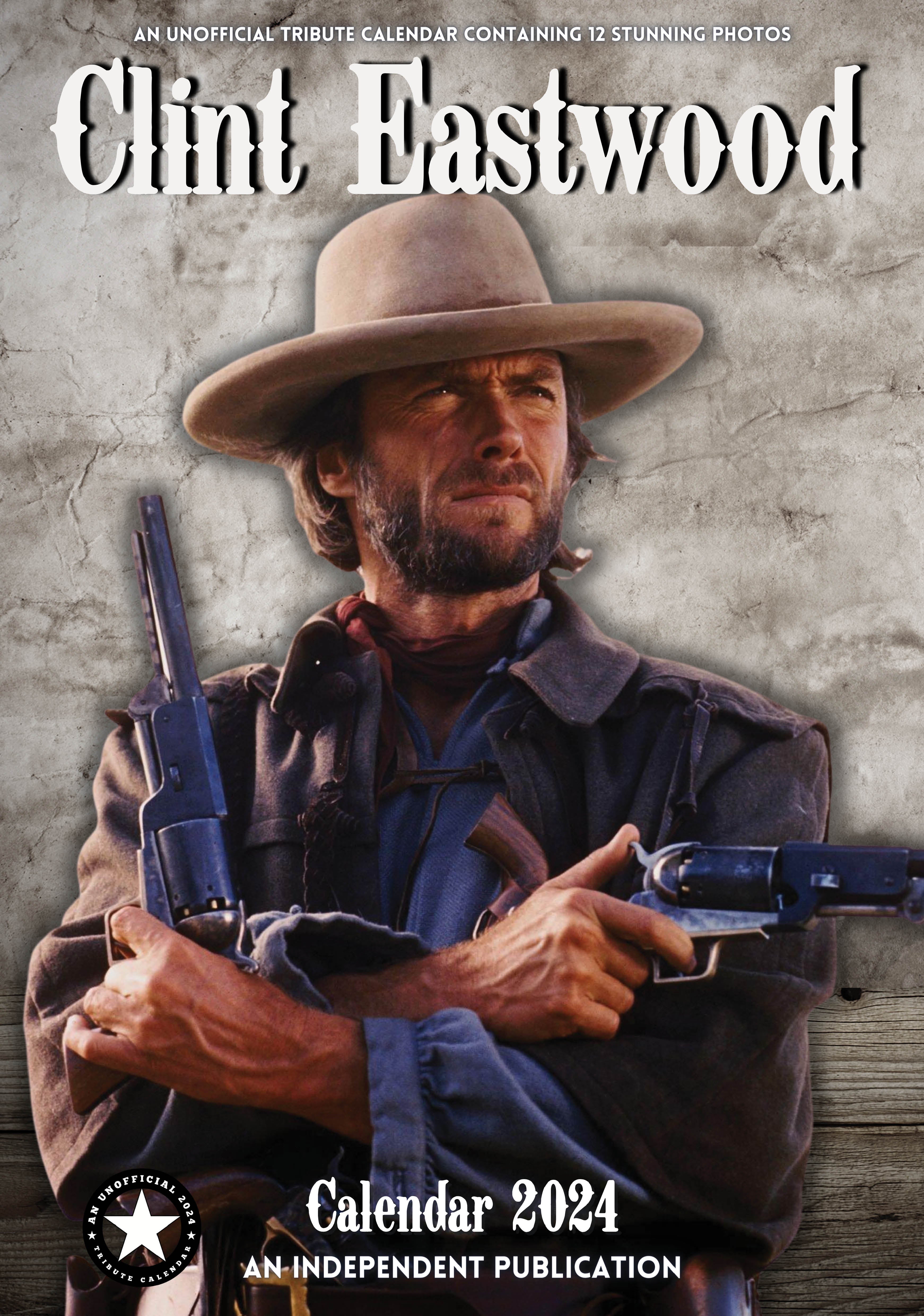 2024 Clint Eastwood - A3 Wall Calendar