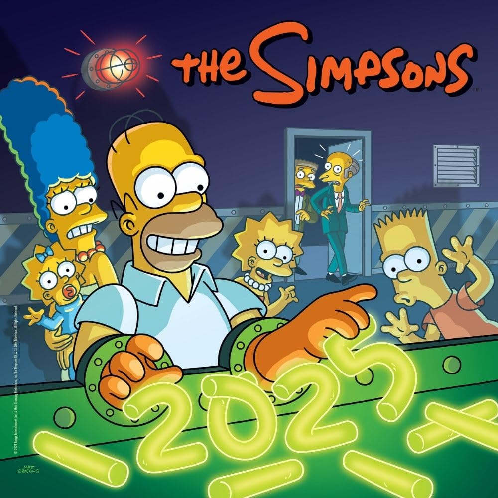 2025 The Simpsons - Square Wall Calendar