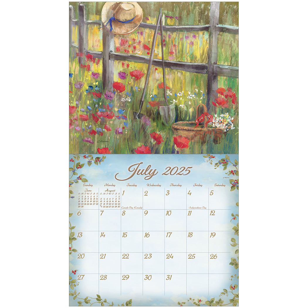 2025 Legacy Cottage Garden - Deluxe Wall Calendar