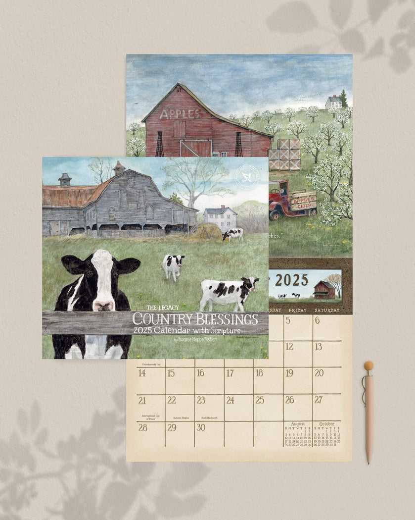 2025 Legacy Country Blessings - Deluxe Wall Calendar