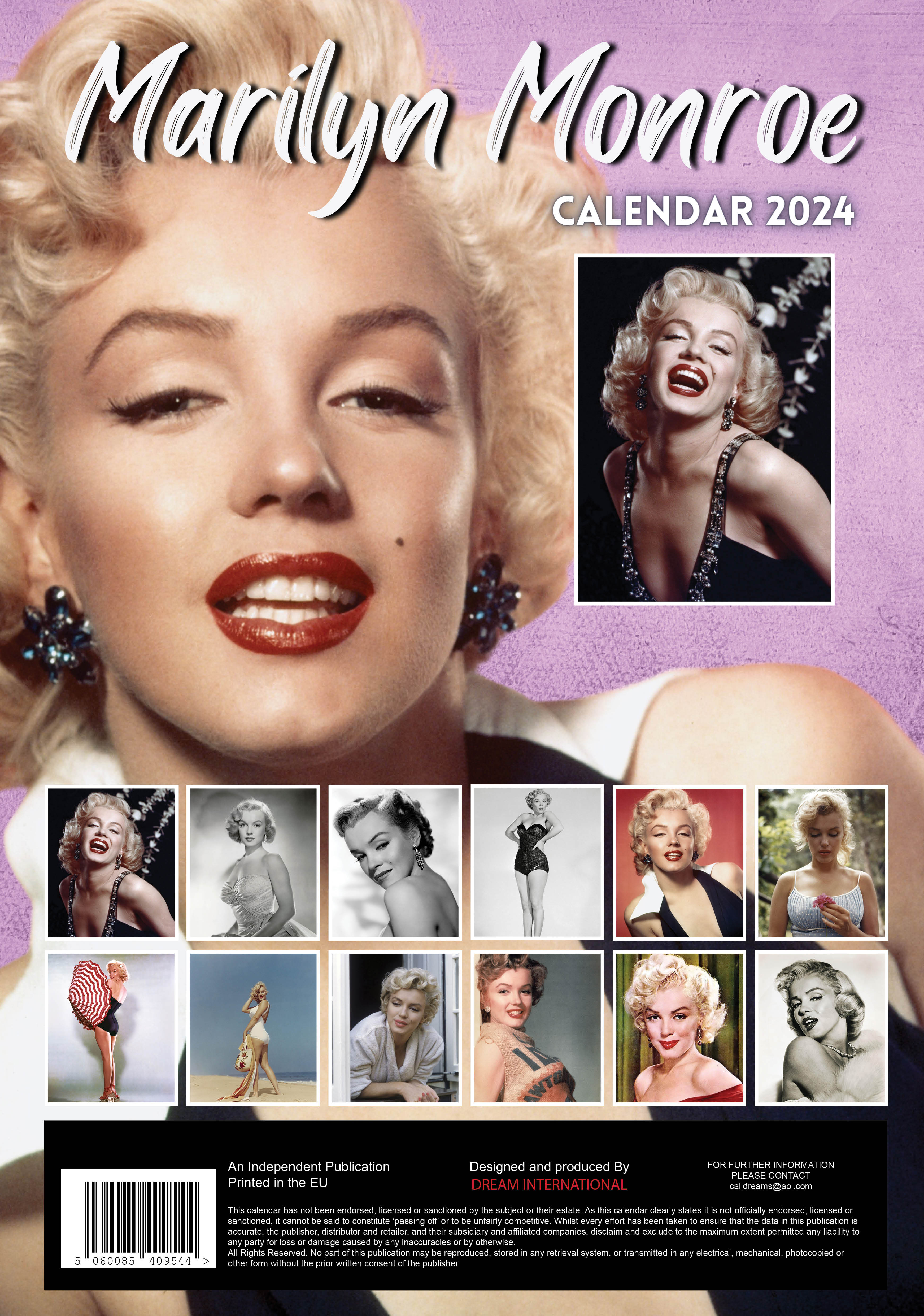 2024 Marilyn Monroe - A3 Wall Calendar