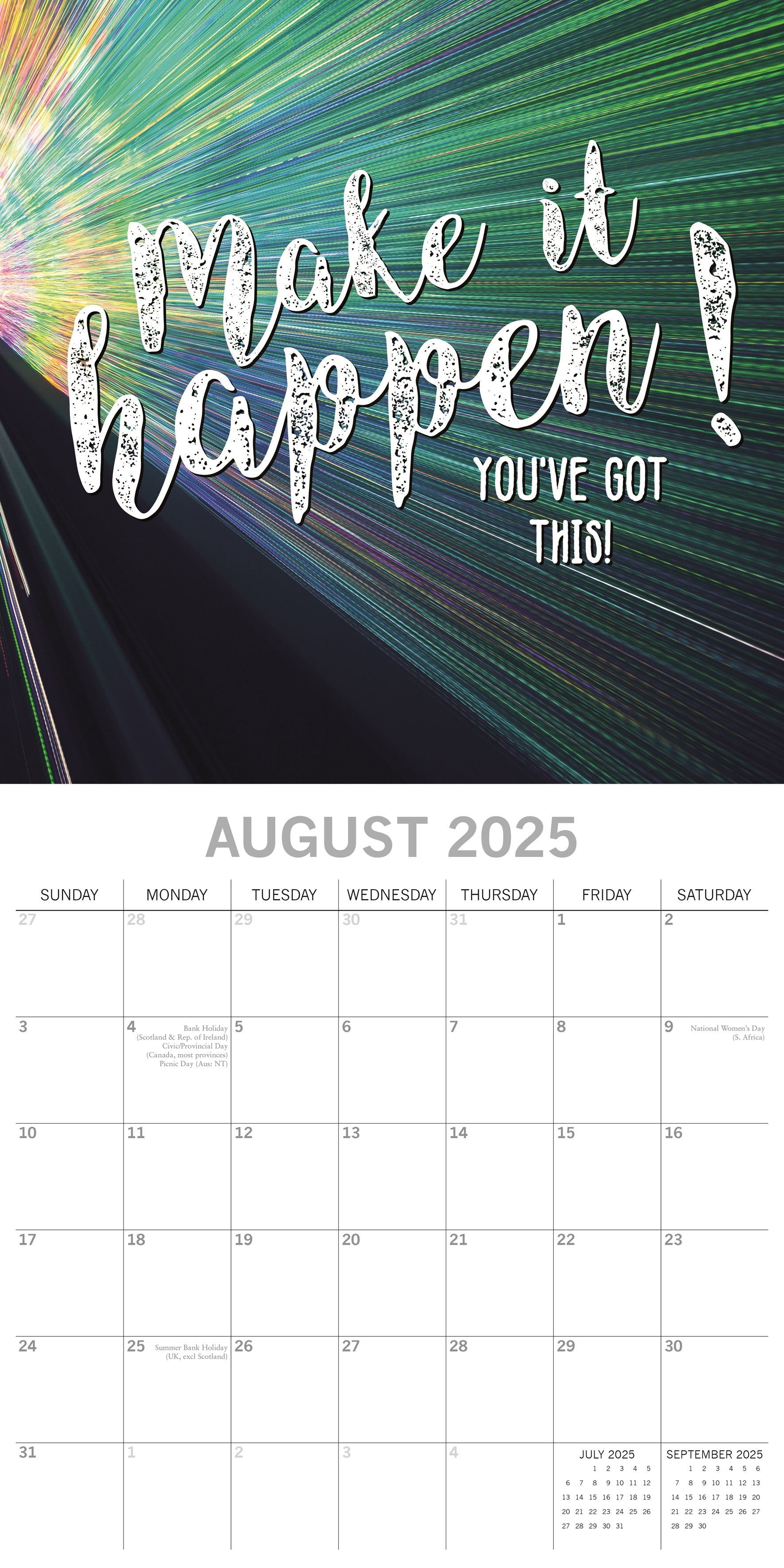 2025 Today is going to be Awesome - Square Wall Calendar