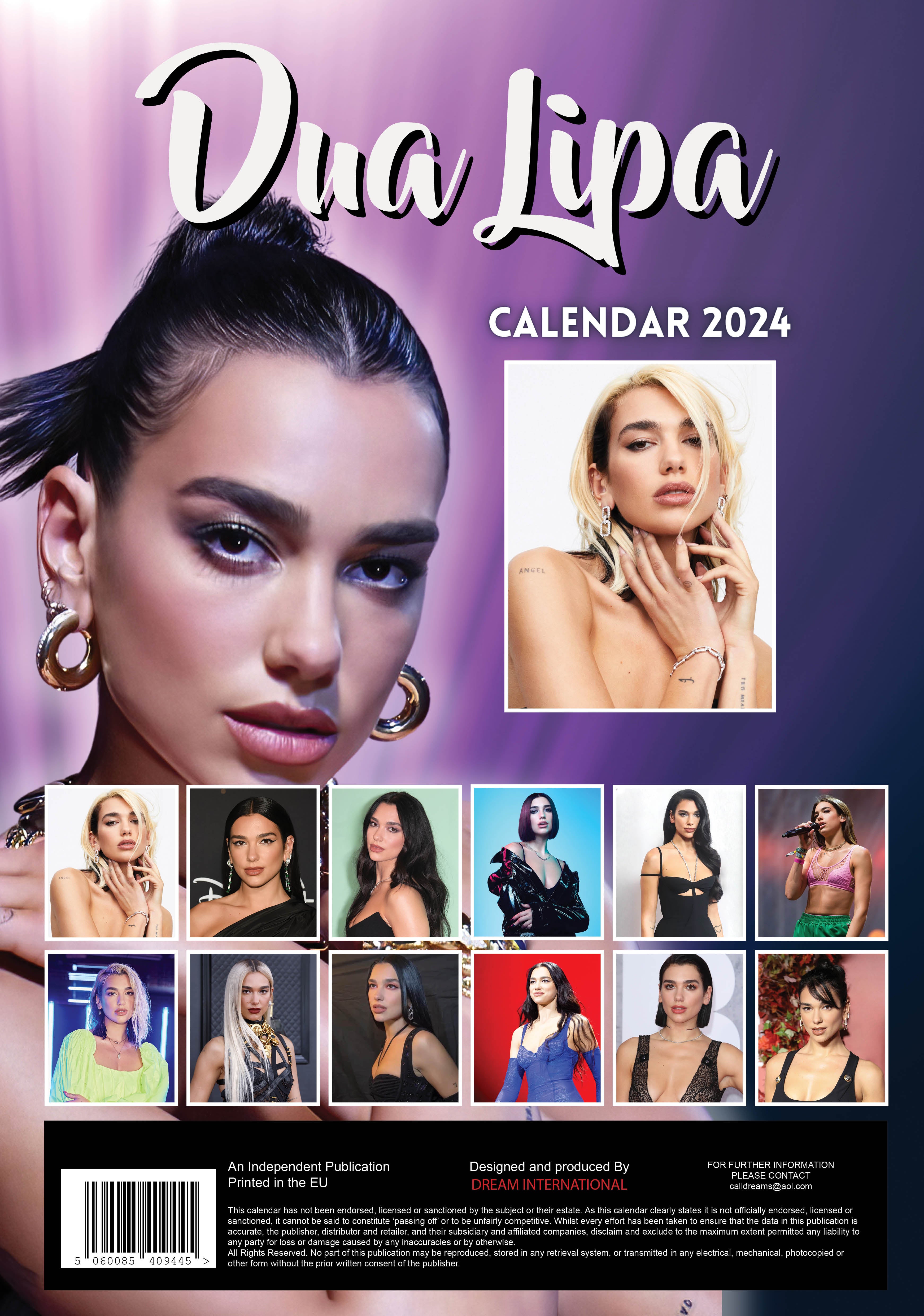 2024 Dua Lipa - A3 Wall Calendar  SOLD OUT