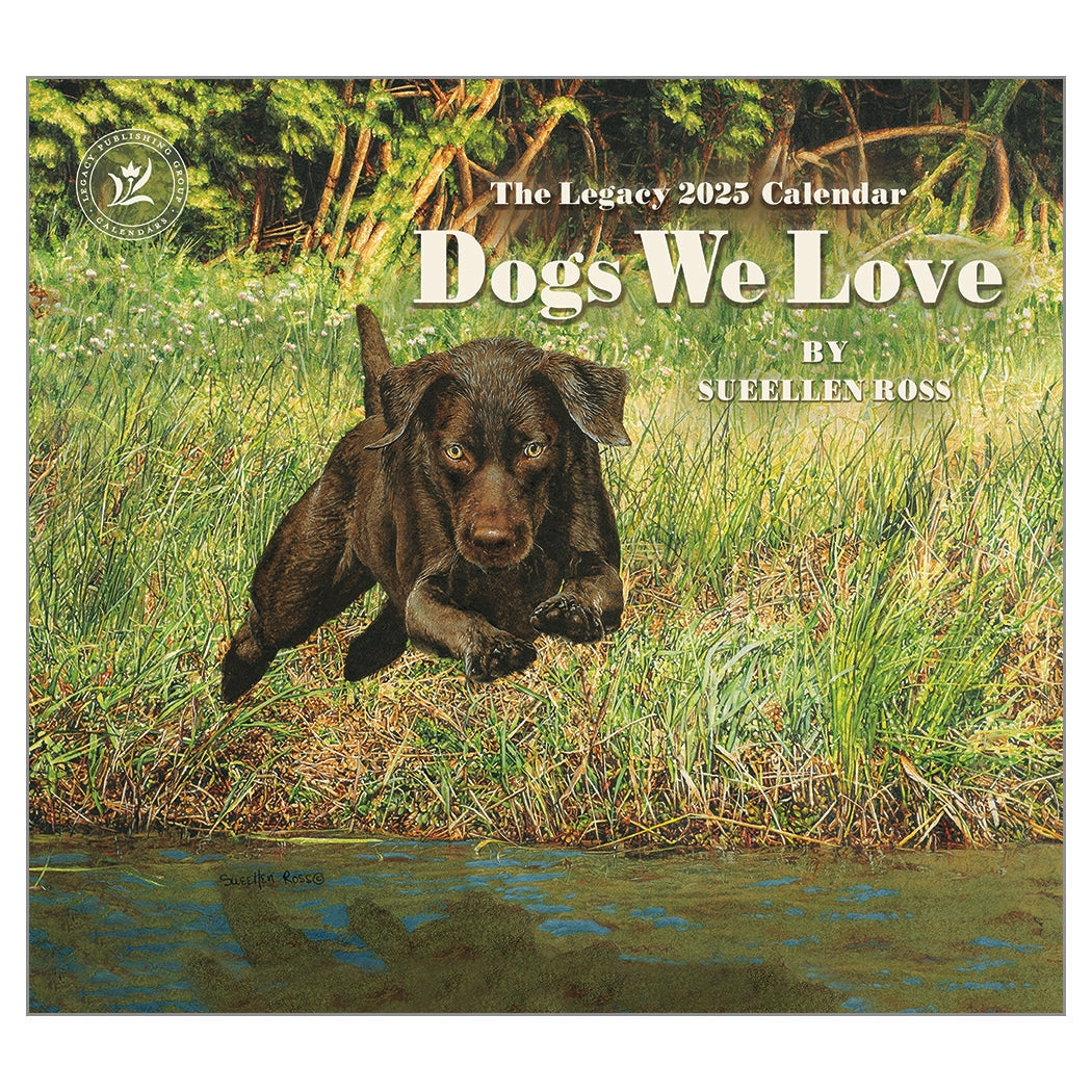 2025 Legacy Dogs We Love - Deluxe Wall Calendar