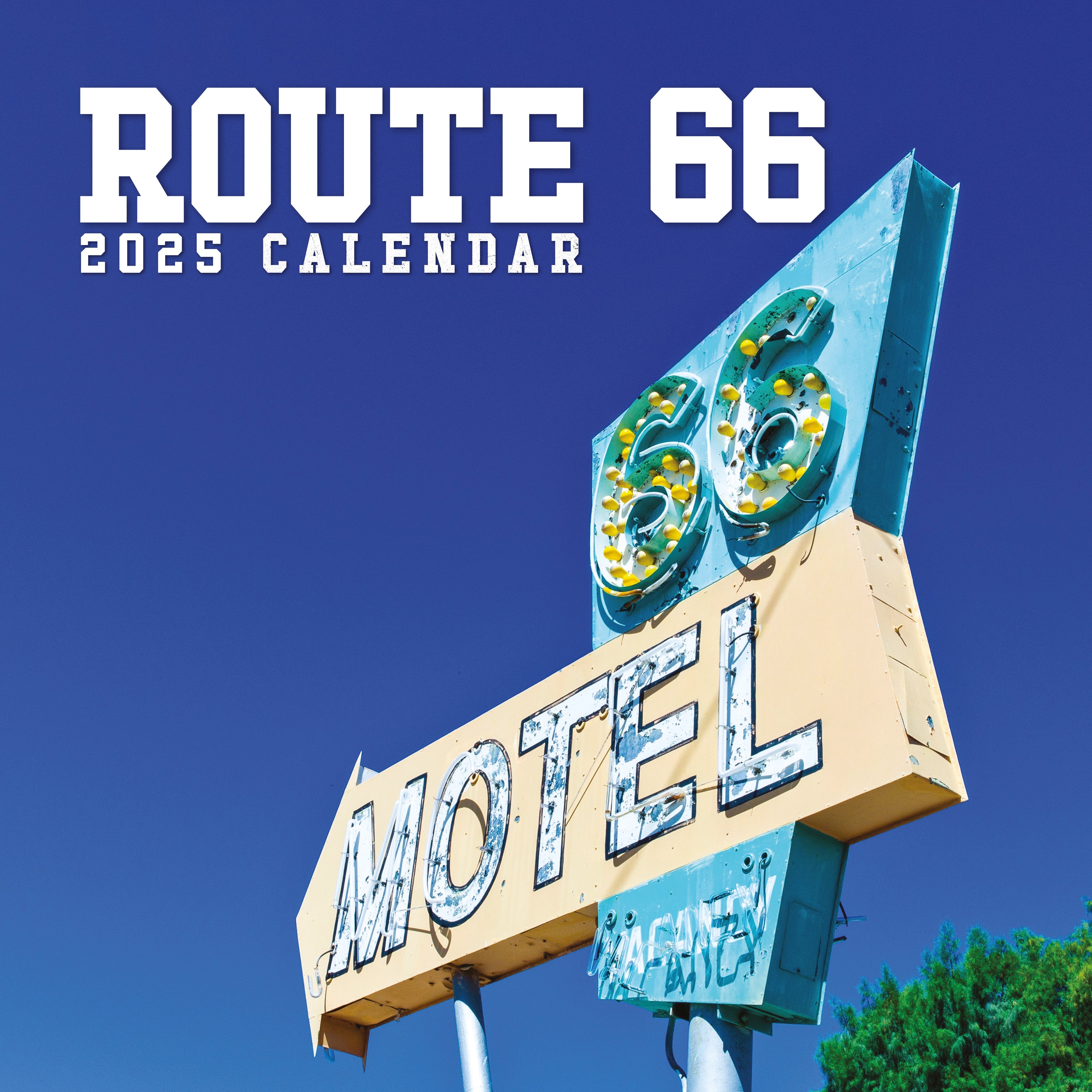 2025 Route 66 - Square Wall Calendar
