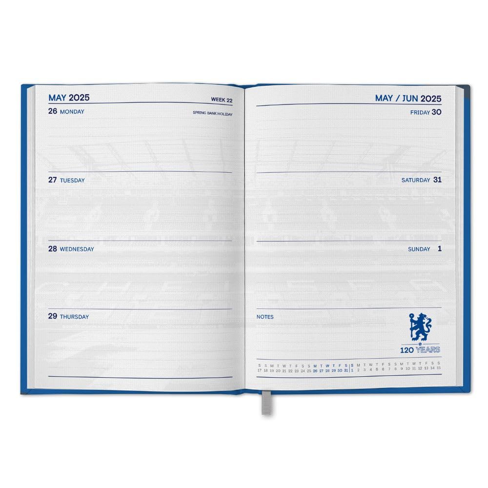 2025 Chelsea Fc - Calendar & Diary Musical Gift Box Set