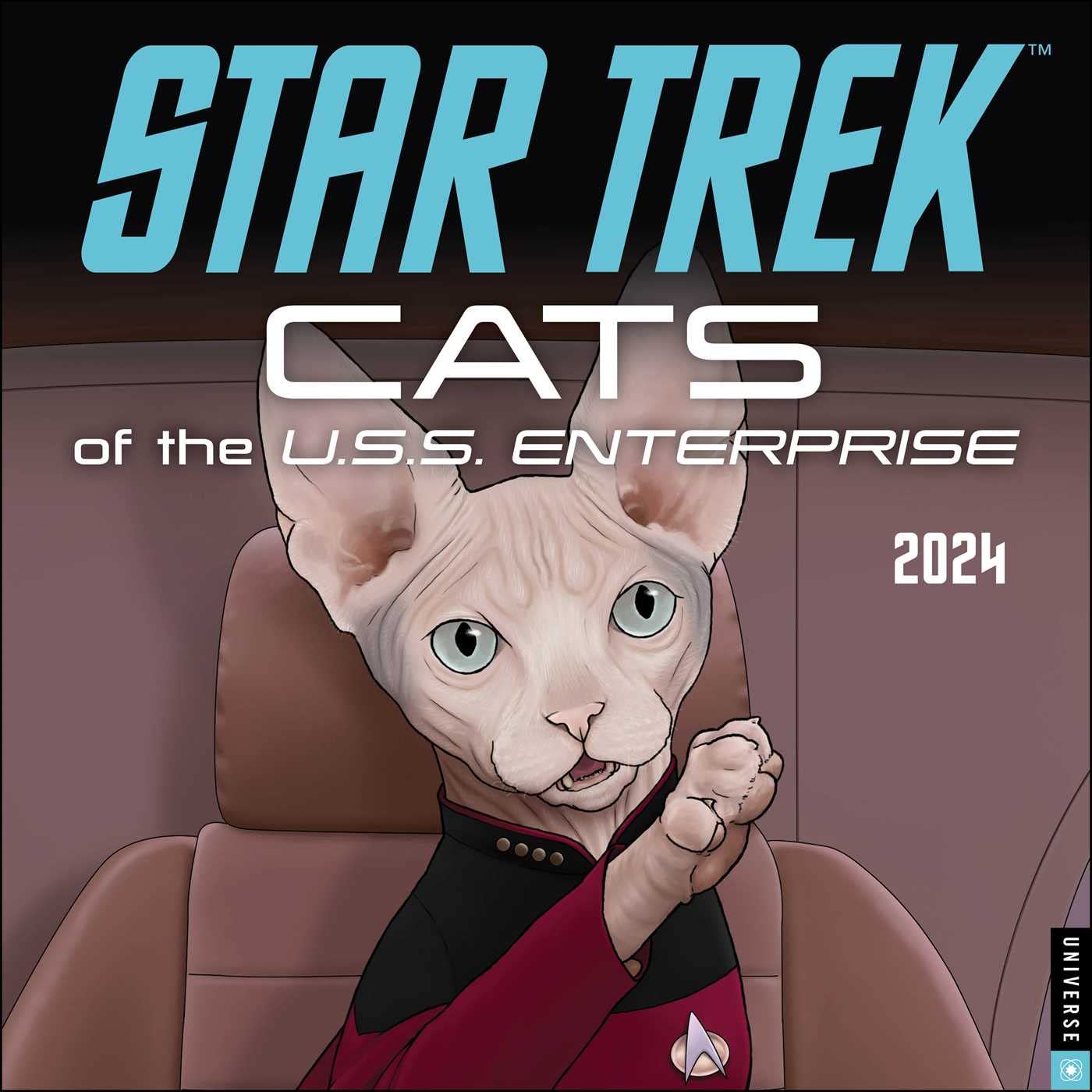 2024 Star Trek Cats - Square Wall Calendar  SOLD OUT