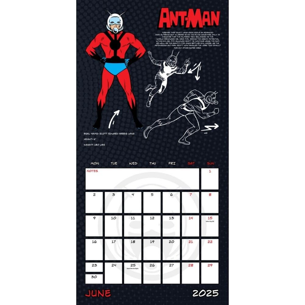 2025 Marvel Comics - Square Wall Calendar