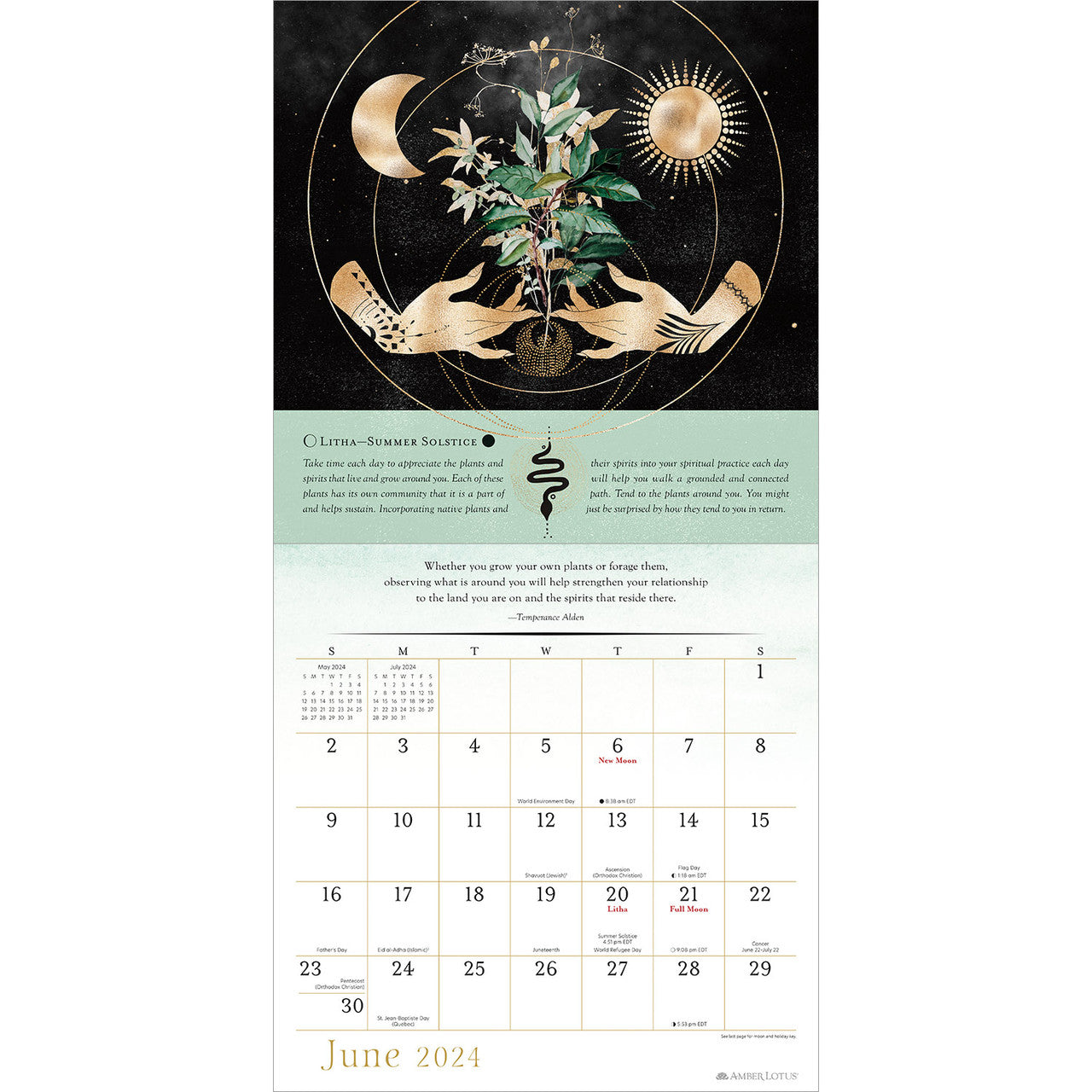 2024 Year Of The Witch Square Wall Calendar