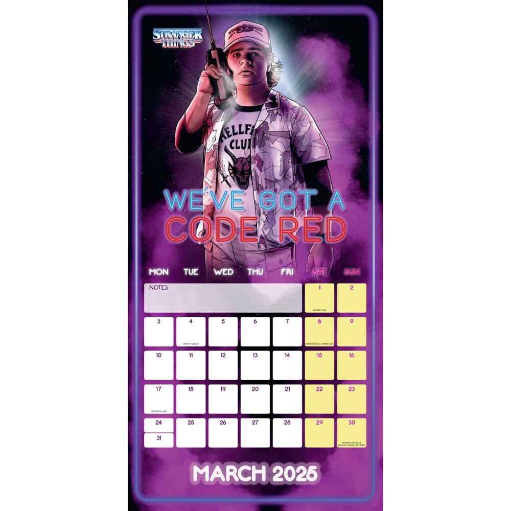 2025 Stranger Things - Square Wall Calendar