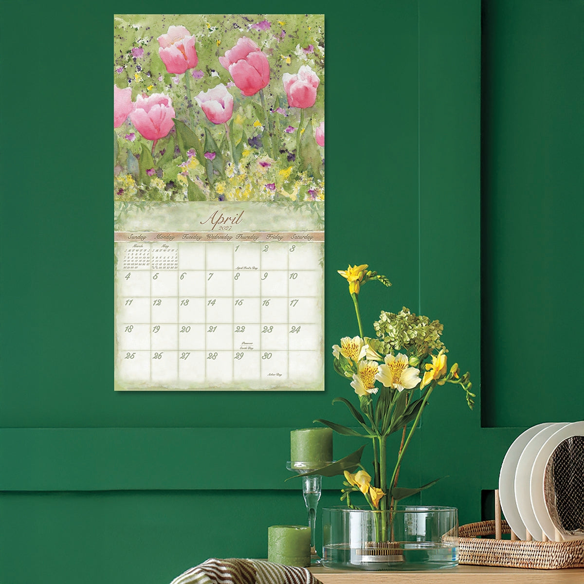 2027 Judy Buswell Watercolors - Deluxe Wall Calendar by Judy Buswell