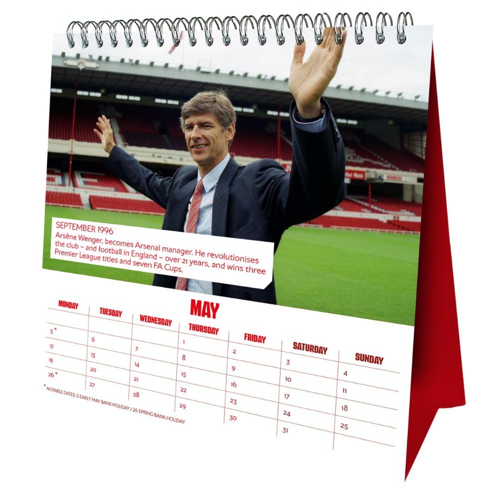 2025 Arsenal Fc - Desk Easel Calendar