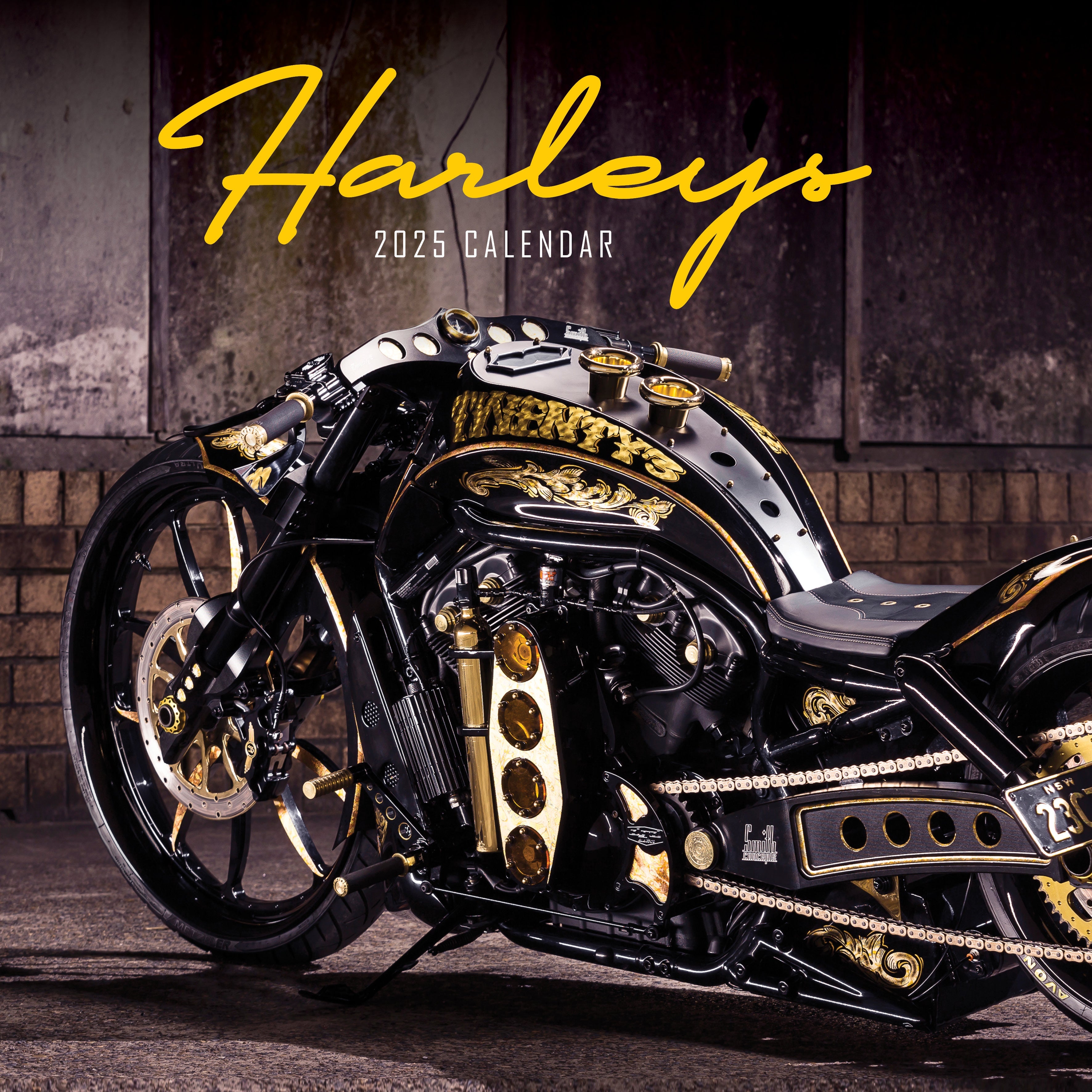 2025 Harleys - Square Wall Calendar