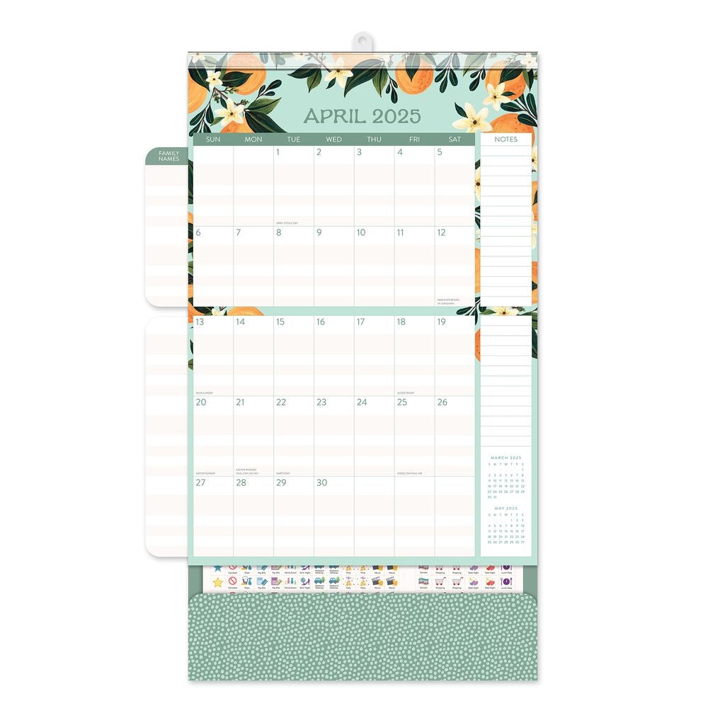 2025 Fruit & Flora Do It All Family Planner - Deluxe Wall Calendar