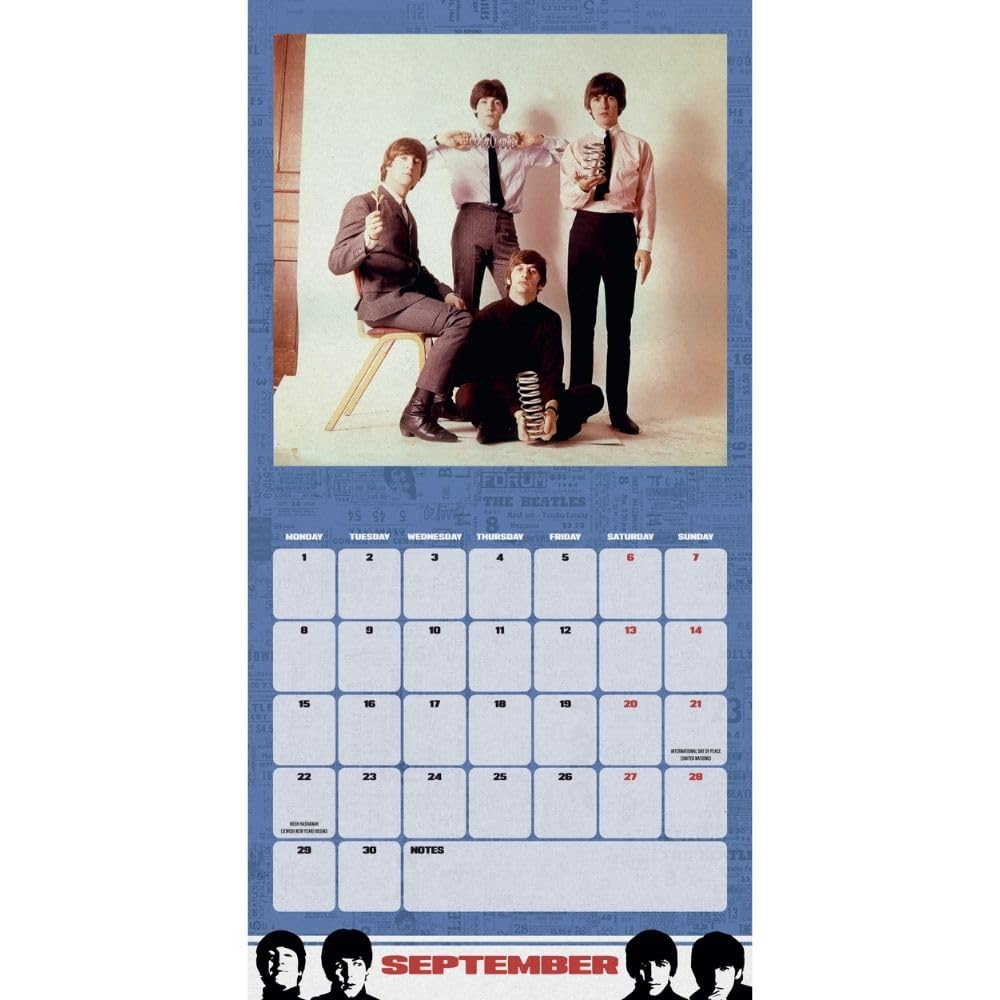 2025 The Beatles Collector's Edition Record Sleeve - Square Wall Calendar