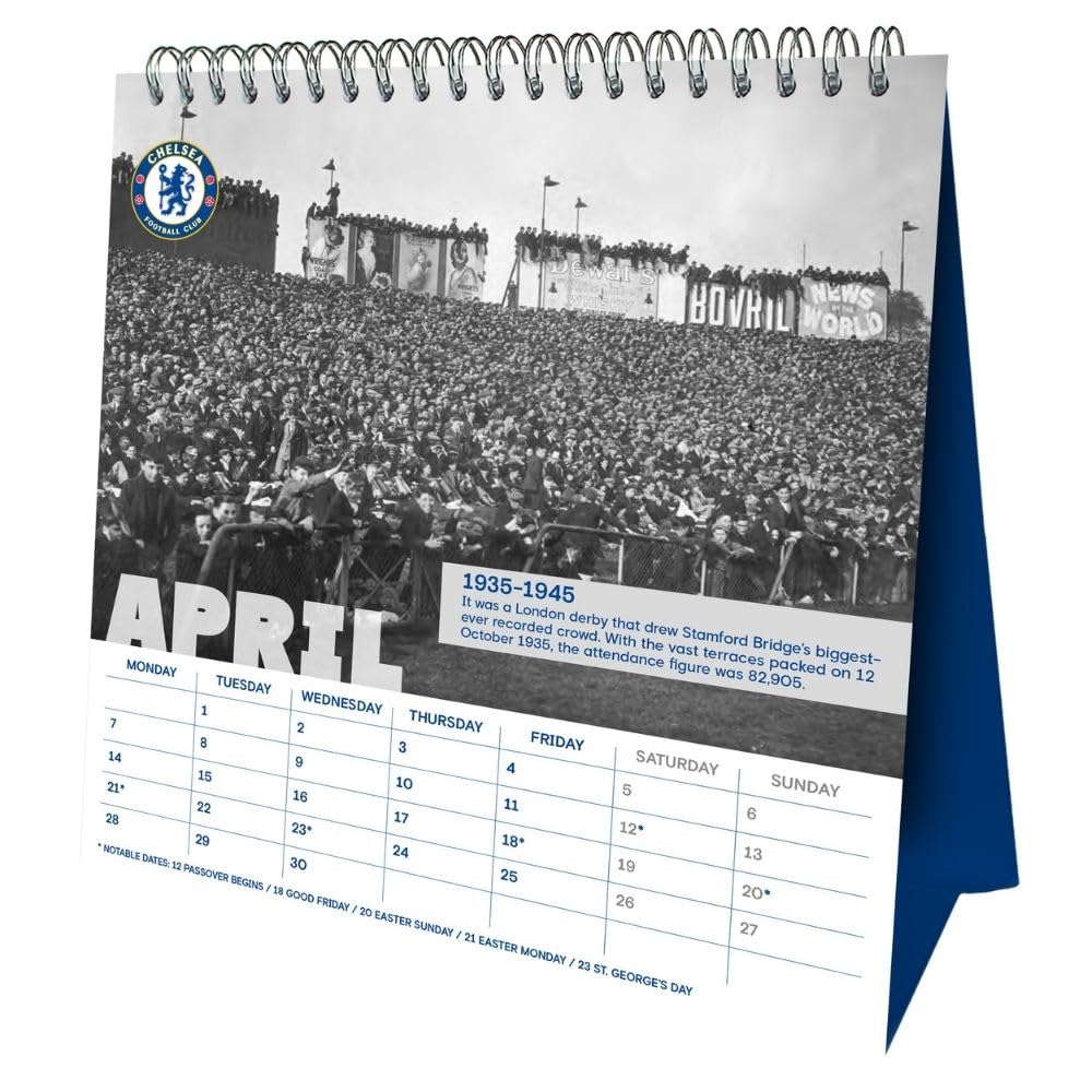 2025 Chelsea Fc - Desk Easel Calendar