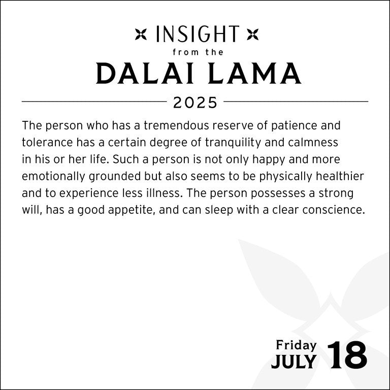 2025 Insight from the Dalai Lama - Daily Boxed Page-A-Day Calendar