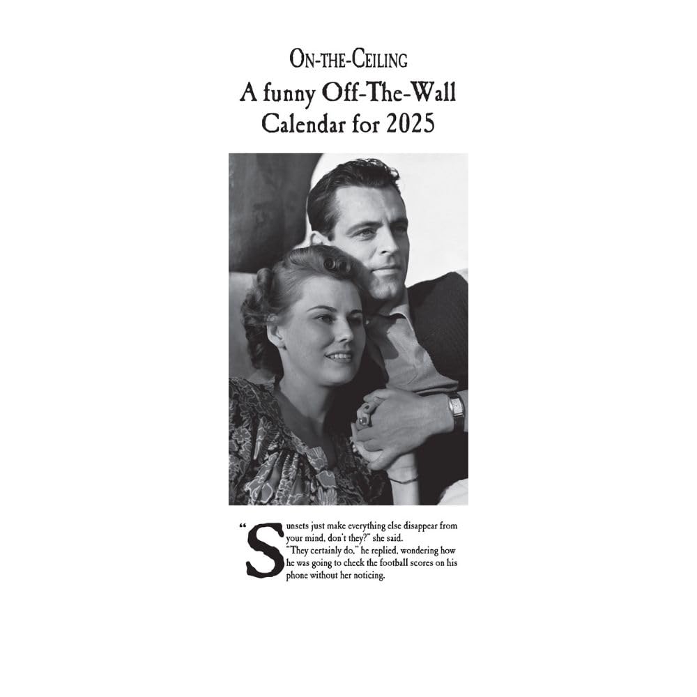 2025 On The Ceiling - Slim Wall Calendar