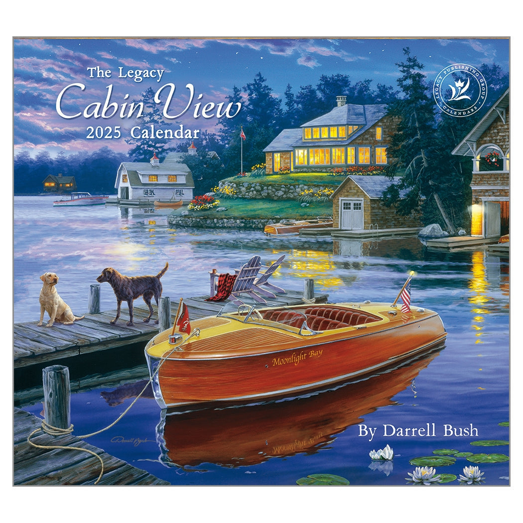 2025 Legacy Cabin View - Deluxe Wall Calendar