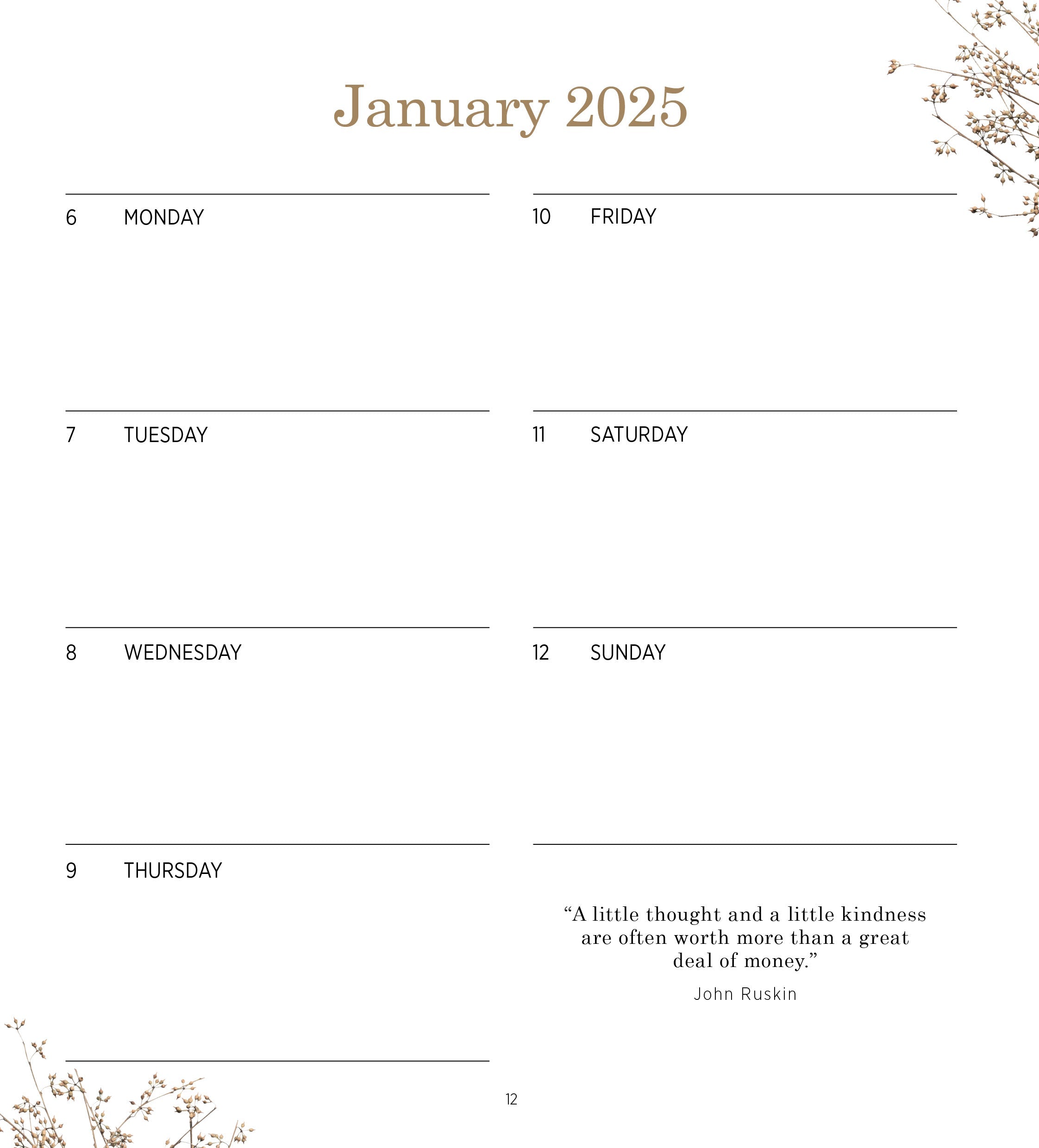 2025 Australian Country Collections - Bi-Weekly Diary/Planner