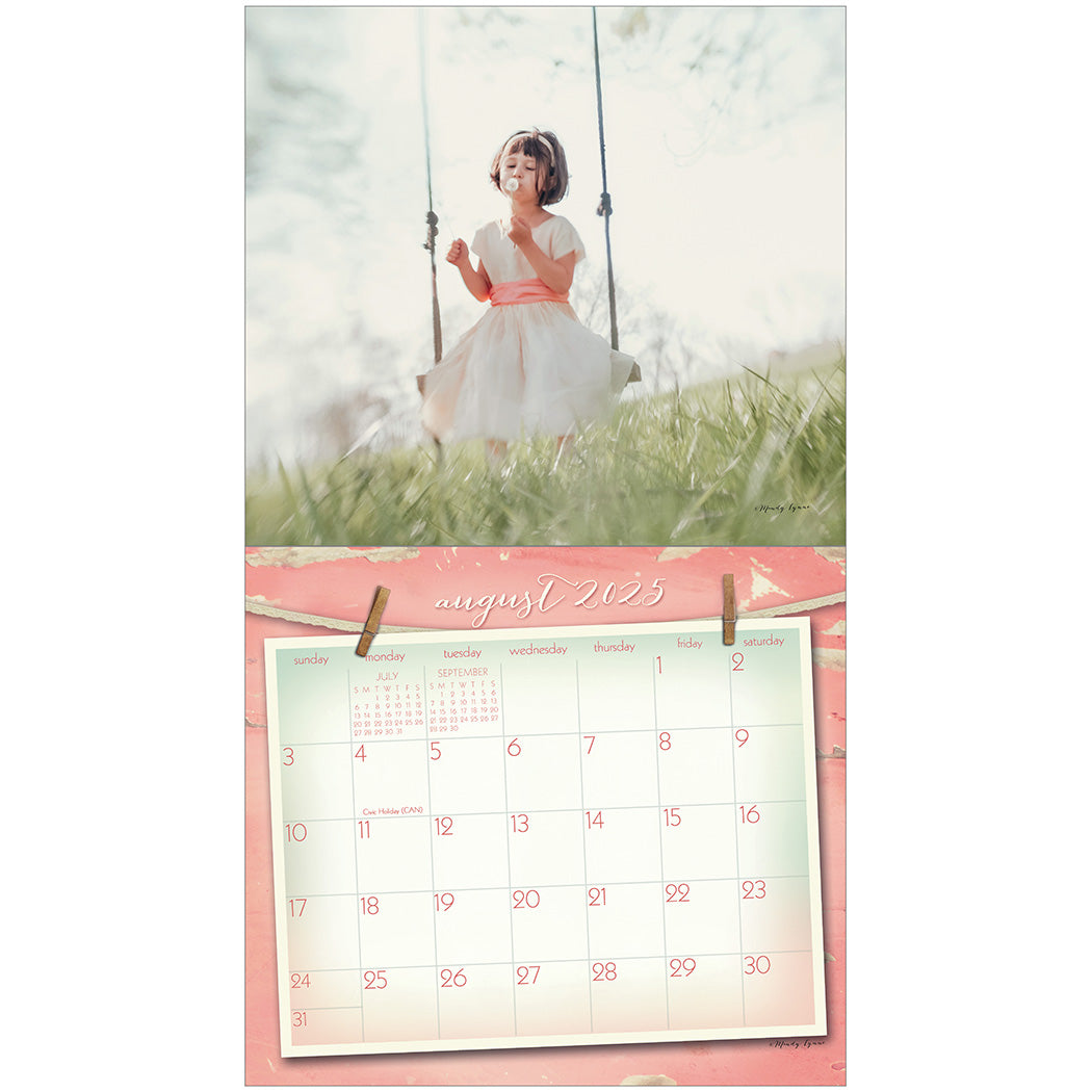 2025 Legacy Vintage Pink - Deluxe Wall Calendar