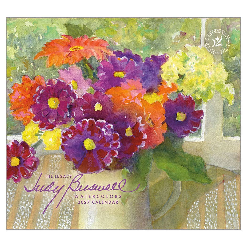 2027 Judy Buswell Watercolors - Deluxe Wall Calendar by Judy Buswell