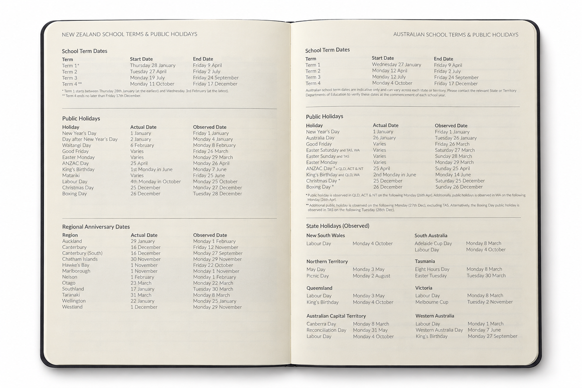 Personalised 2027 A5 Weekly & Monthly Planner - Hard Cover Diary