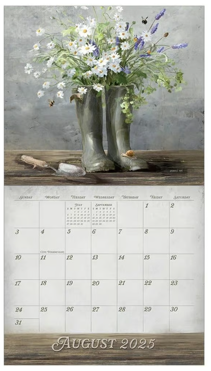 2025 Legacy In The Garden - Deluxe Wall Calendar