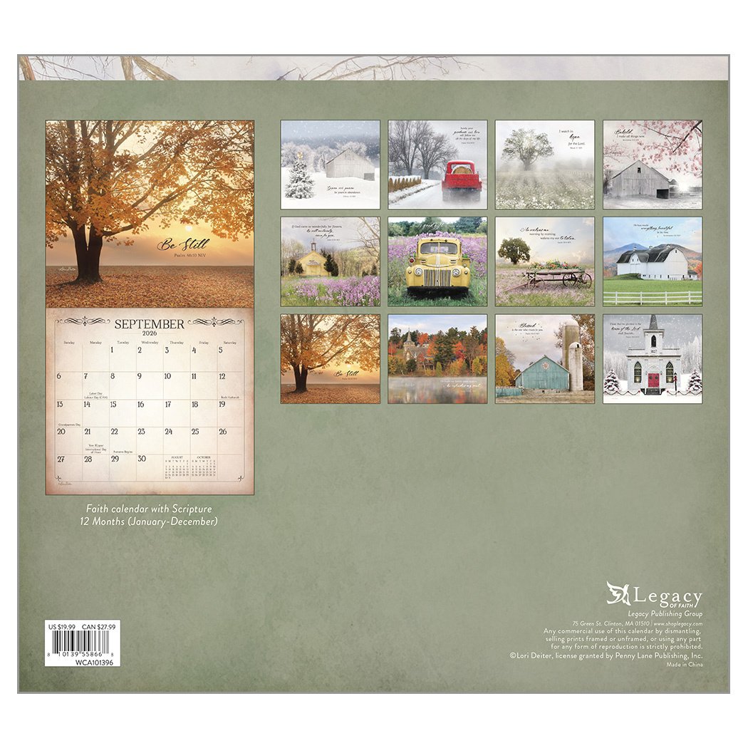 2026 Legacy Land Of Blessings - Deluxe Wall Calendar