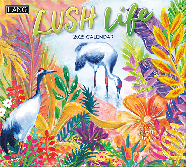 2025 LANG Lush Life By Jeanetta Gonzales - Deluxe Wall Calendar